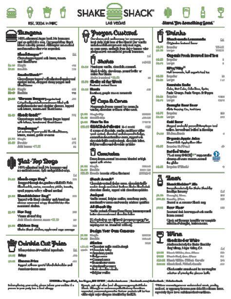 Shake Shack Menu .